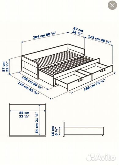 Диван кровать IKEA бримнес