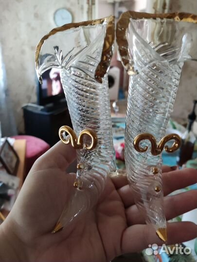 Ваза хрустальная СССР 28см