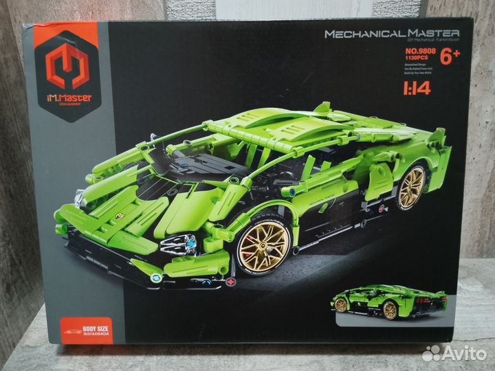 Конструктор Гоночный Автомобиль 1130 деталей