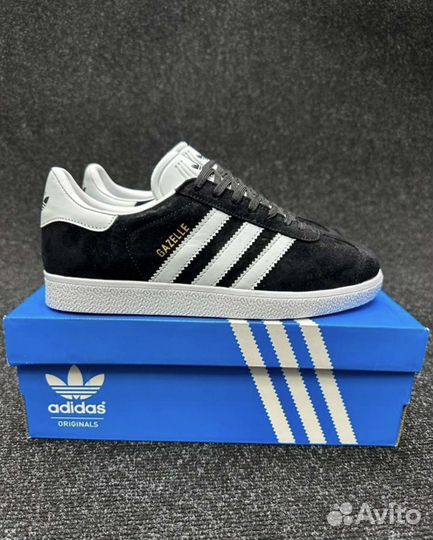 Adidas Gazelle женские черные премиум качества