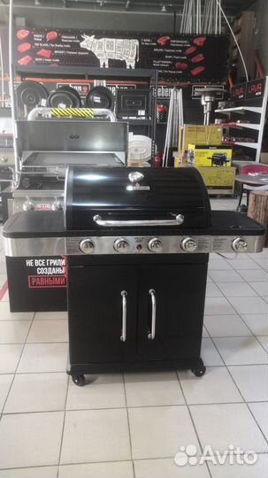 Газовый гриль Bellagio Villa 400 Black 4+1 горелки