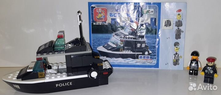 Лего конструктор «Полицейский катер» 6+