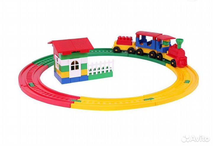 Конструктор железная дорога «Терминал №1» из 69 де