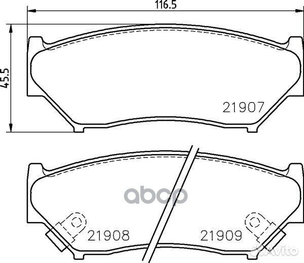 Колодки тормозные NP9005 nisshinbo