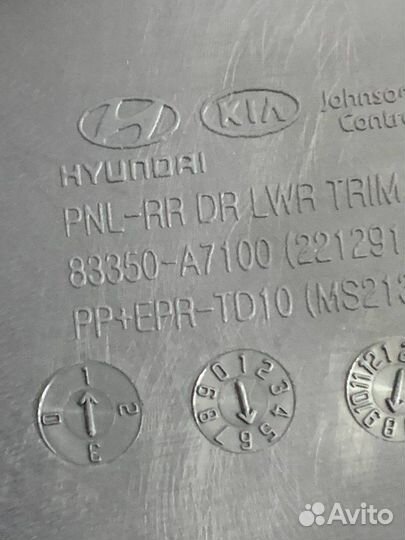 Обшивка двери задняя левая Kia Cerato 3 YD 2015