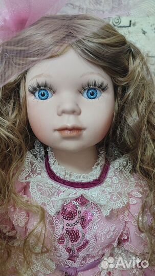 Кукла фарфоровая коллекционная большая