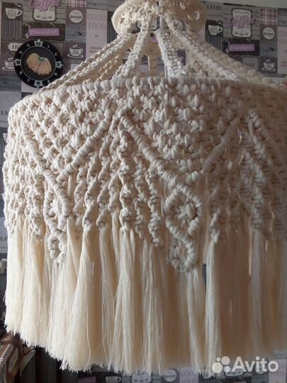 Абажур в технике макраме