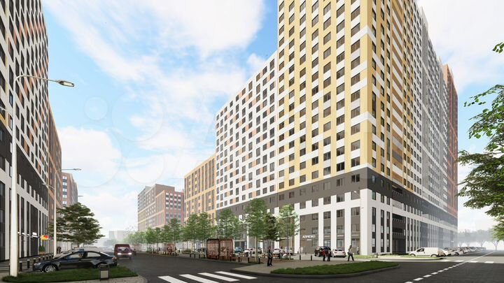 1-к. квартира, 38,1 м², 2/17 эт.