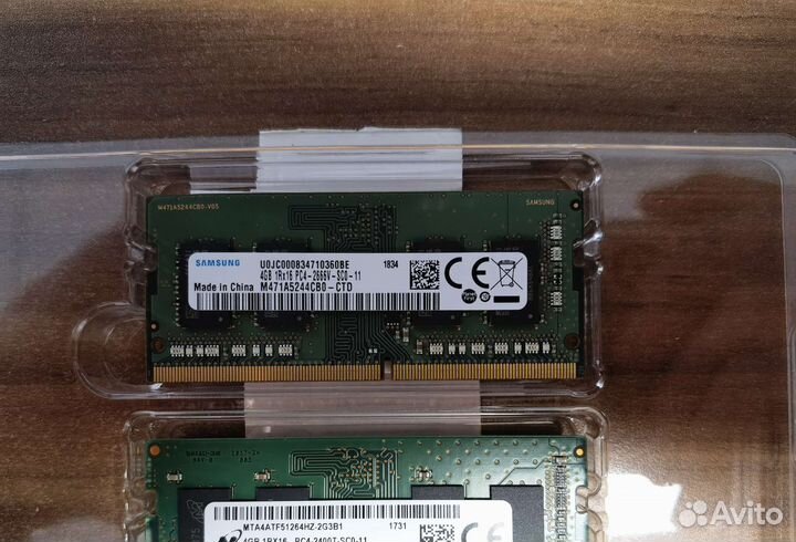 Sodimm ddr4 плашки 4gb - 8gb