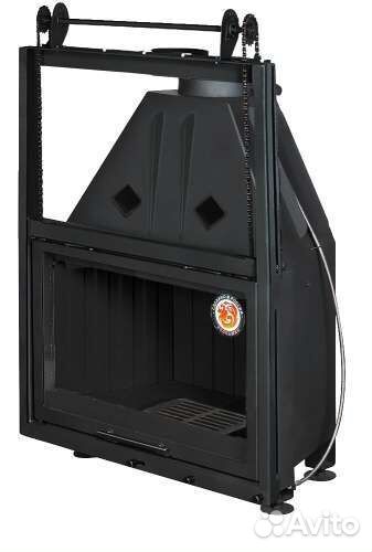 Топка каминная Экокамин Альфа 800 kв с контргрузом