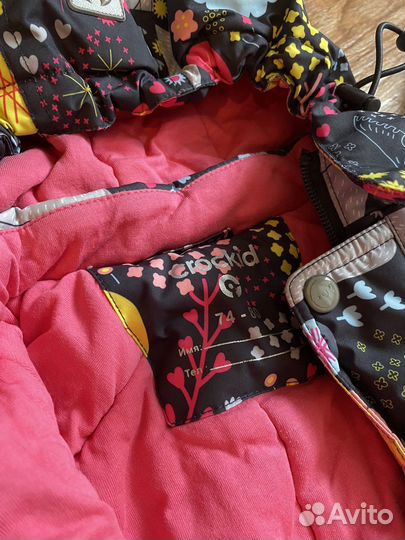 Детский зимний комбинезон crockid размер 74-80