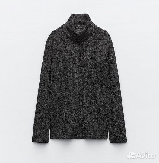 Zara кардиган с люрексом, хлопок, новый, М