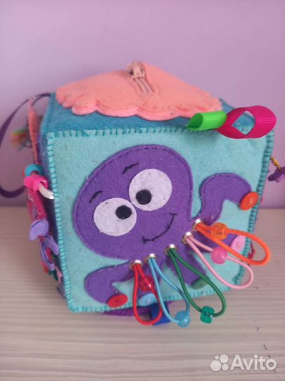 Развивающий кубик мягкий