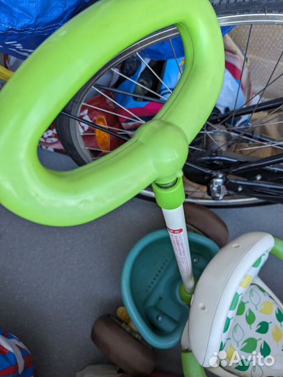 Детский трёхколёсный велосипед, машинка-каталка