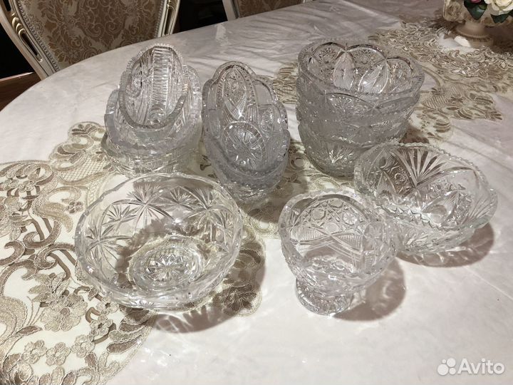 Хрустальный набор посуды