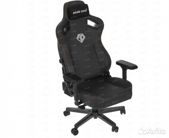 Gaming Chair ad12ydc-l-01-g-PV/F andaseat Kaiser 3 l Gray 4d Armrest 65mm Wheels Fabric.