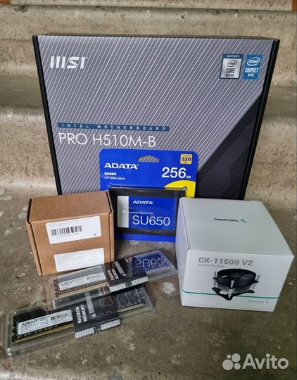 Комплект i3-10105f + MSI PRO H510M-B Новый