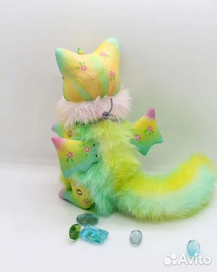 Котодракон игрушка коллекционная Ooak в наличии