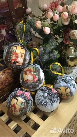 Елочные шары ручной работы