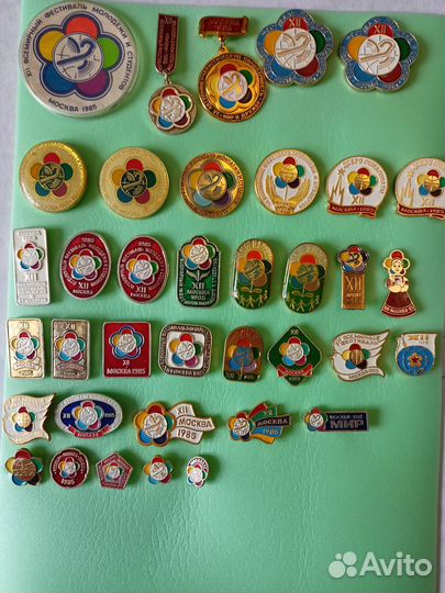 Значки фестивали. Фестиваль Москва 1985
