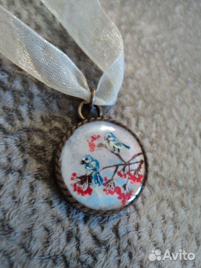 Украшение на шею. Подвеска. Ручной работы