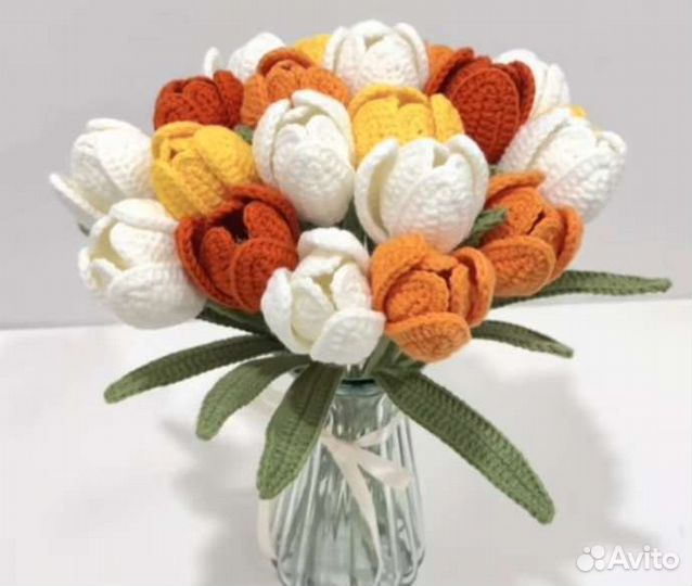 Букет тюльпанов ручной работы