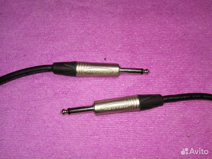 Гитарный кабель neutrik Jack 6.3 мм. (5.5 м. )