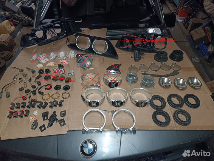 Фары рестайлинг BMW e39 в разборе