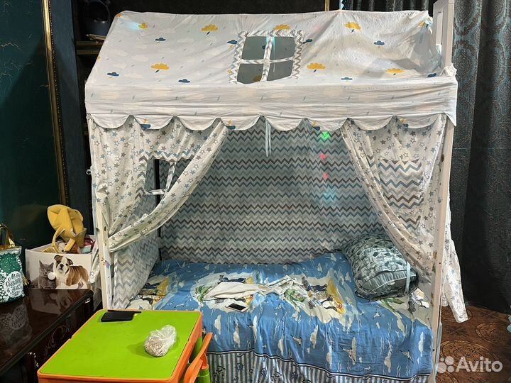 Детская кровать домик бу