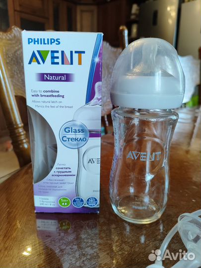 Бутылочка стекло avent
