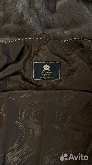 Шуба норковая с капюшоном