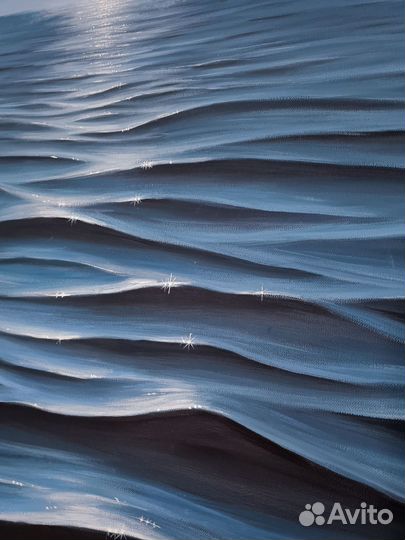 Картина на холсте, 80х80 см, море