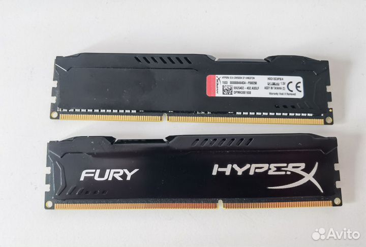 Kingston Hyperx Fury DDR3 4Gb(х2) (HX313C9FB/4)