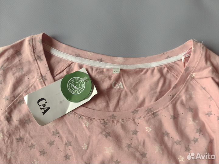 Новая женская пижама лонгслив XXL/62-64 C&A хлопок