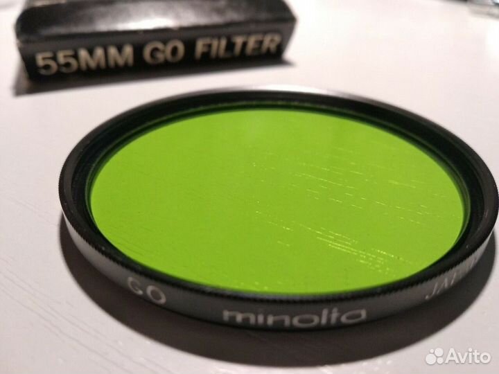 Фотофильтр зеленый Minolta Green GO - 55mm