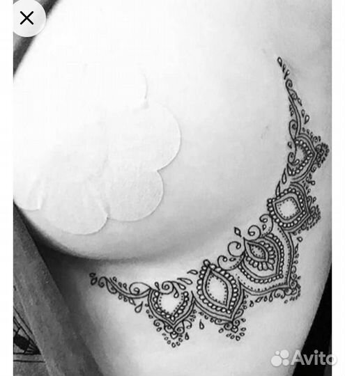 Наклейки невидимки на грудь Dentelle