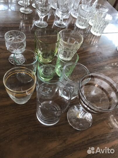 Рюмки и фужеры СССР хрусталь,стекло