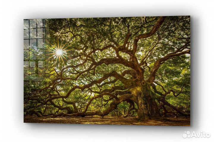 Стильная картина маслом на холсте дерево
