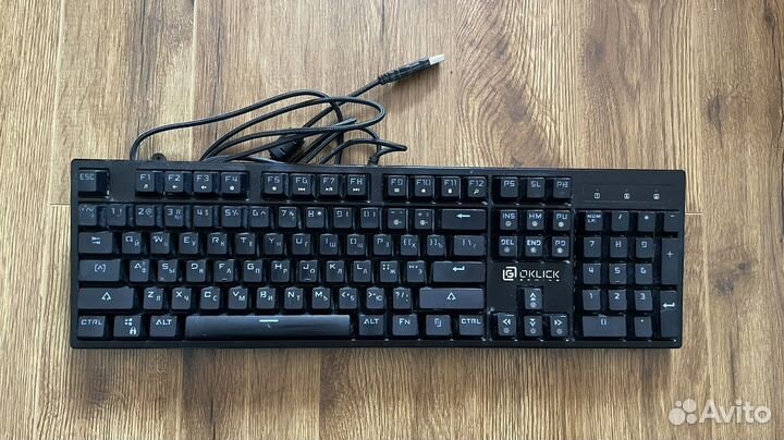 Клавиатура механическая Oklick 940G vortex