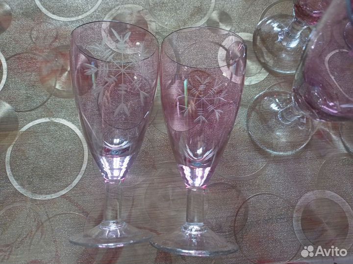 Стопки розовые СССР