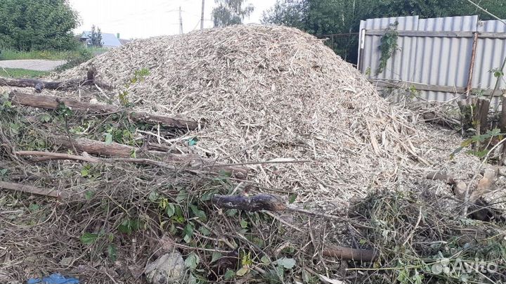 Древесная щепа для мульчирования