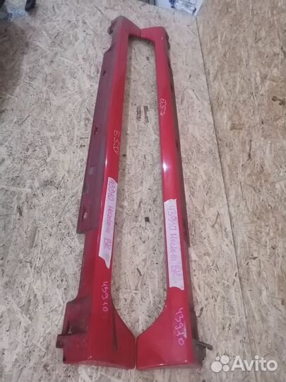 Пороги наружные Mazda 3 BK декоративные комплект