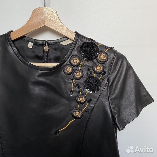 Кожаный топ Massimo Dutti, XS