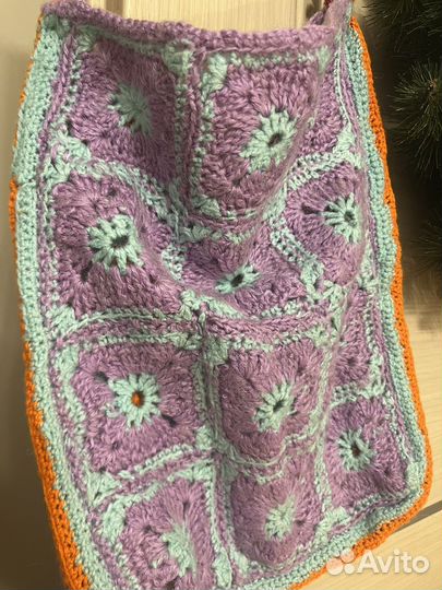 Сумка вязанная шопер