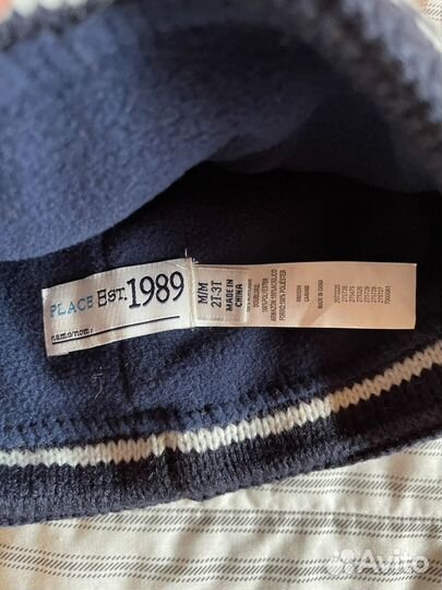 Шапка и варежки place est 1989 новые
