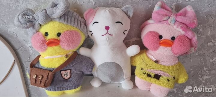 Мягкие игрушки, уточка lalafanfan, Pusheen cat