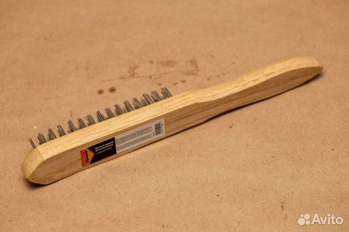 Металлическая щетка Спарта 3-х рядная