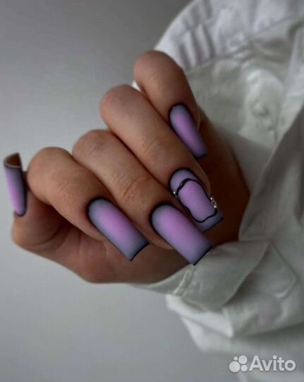 Маникюр наращивание ногтей