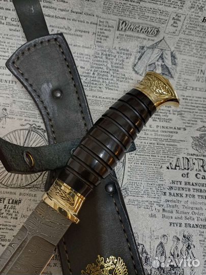 Нож Пластун / дамасская сталь