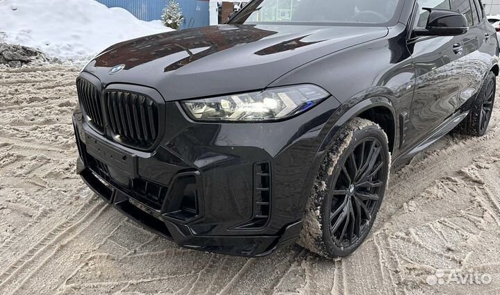 Сплиттер переднего бампера Глянец BMW X5 G05 LCI